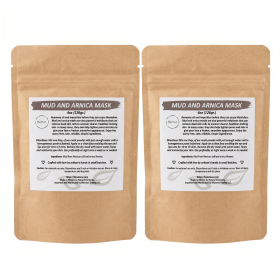 BeNat All-Natural Mexican Mud & Arnica Facial Mask Powder | Deep Pore Cleansing, Exfoliating & Skin Toning Face Mask for All Skin Types | Handcra