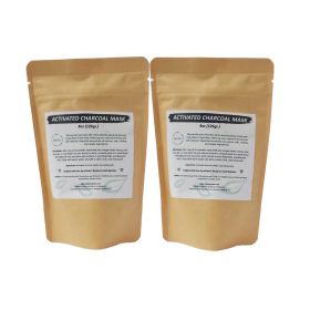 2-Pack Activated Charcoal Facial Mask - Deep Cleansing & Pore Purifying Skin Care Bundle for Acne, Blackheads, and Radiant, Refreshed Complexion