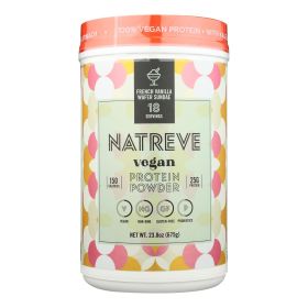 Natreve - Protein Powder French Vanilla Sndae - Case Of 4-23.8 Oz