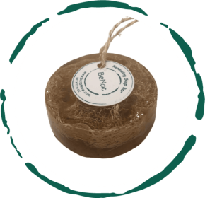 Natural Renewing Soap Bar with Exfoliating Loofah & Rope | Calming Chamomile, Pure Honey & Coconut Oil for Sensitive Skin | Handcrafted & Sulfate